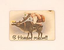 Магнит новый год "Дед мороз на олене" во Шадринске